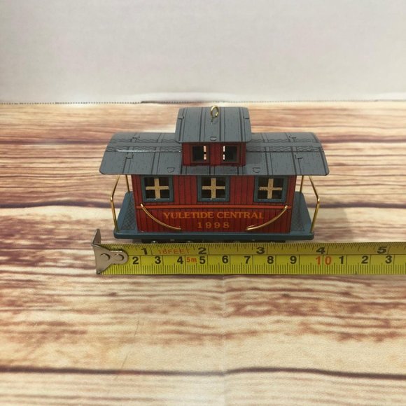 Hallmark Keepsake Ornament Yuletide Central, Caboose, Train, #5, 1998, Box 90s - Picture 9 of 14
